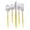 Metropolitan Kyoto Gold Satin Flatware Service of 4 (20 pieces)
