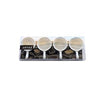 Mini Appetizer White Bowls with Handle - Set of 4