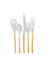 Museum Collection Unami Gold hand 18/10 Stainless Flatware Set Service of 4 (20 piece)