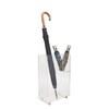 Slim Acrylic Umbrella Stand with Gold Metal Legs