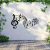 Hanging Metal Musical Notes