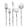 OSAKA Marble 18/0 Stainless Flatware, service for 4