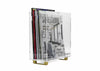 Personalized Gold Legged Acrylic Magazine Holder