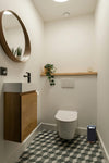 Acrylic Slim Waste Basket with Cover
