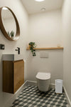 Acrylic Slim Waste Basket with Cover